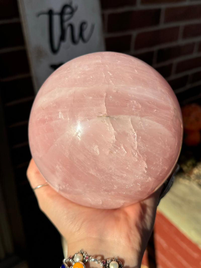 Rose Quartz Crystal Sphere