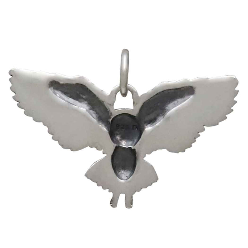 Sterling Silver Flying Owl Charm
