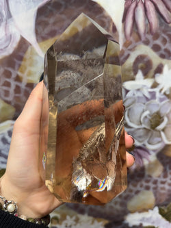 Smoky Quartz Crystal Tower