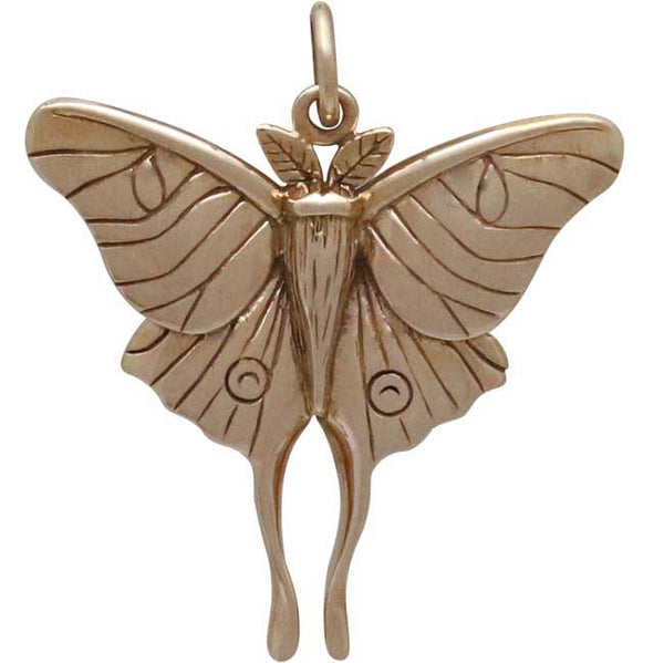 Bronze Luna Moth Pendant