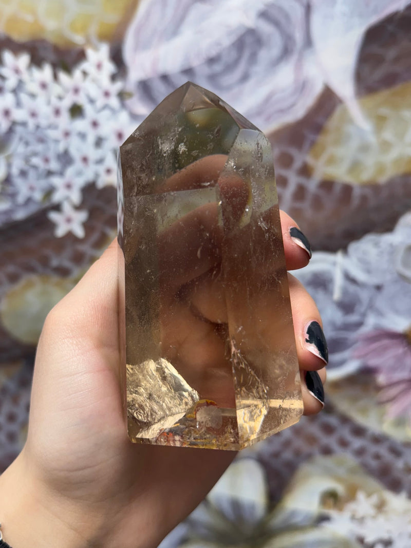 Smoky Quartz Crystal Tower