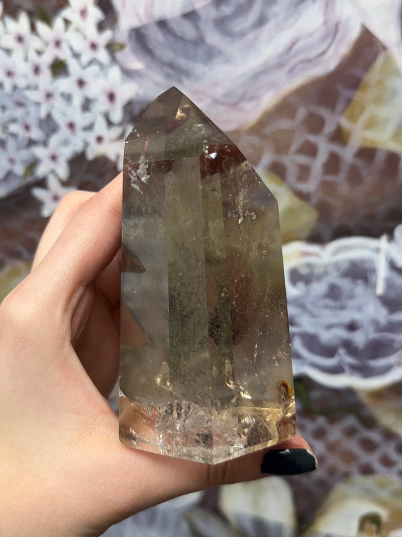 Smoky Quartz Crystal Tower