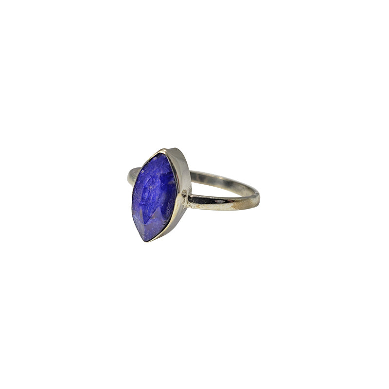 Sapphire Stone Sterling Silver Ring