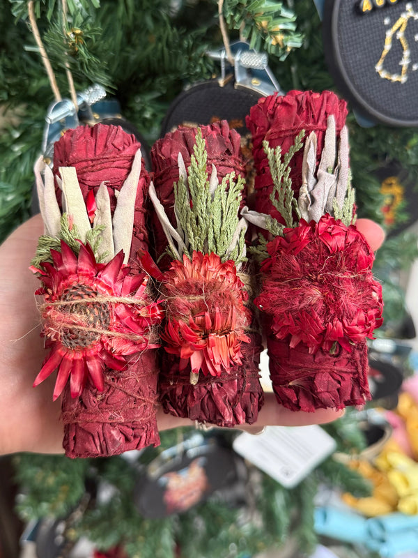 Jolly Holiday Dragon's Blood Sage Smoke Cleansing Bundle