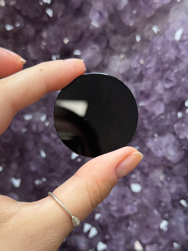 Obsidian Scrying Mirror 1.5 inches