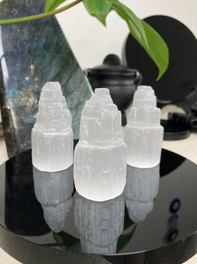 Mini Selenite Iceberg Tower