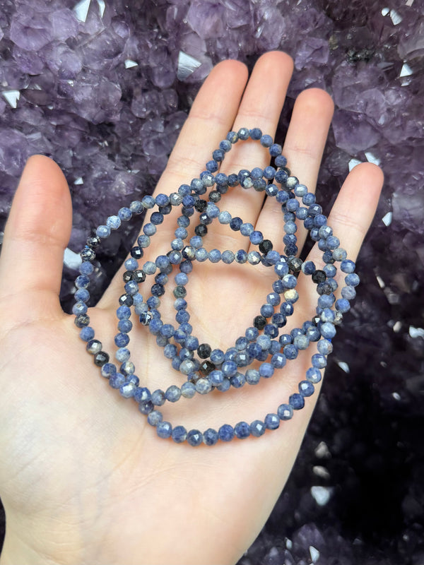 Faceted Sapphire Bracelet - 4mm