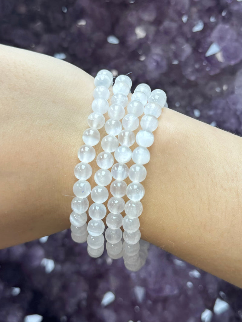 Selenite Bracelet - 6mm