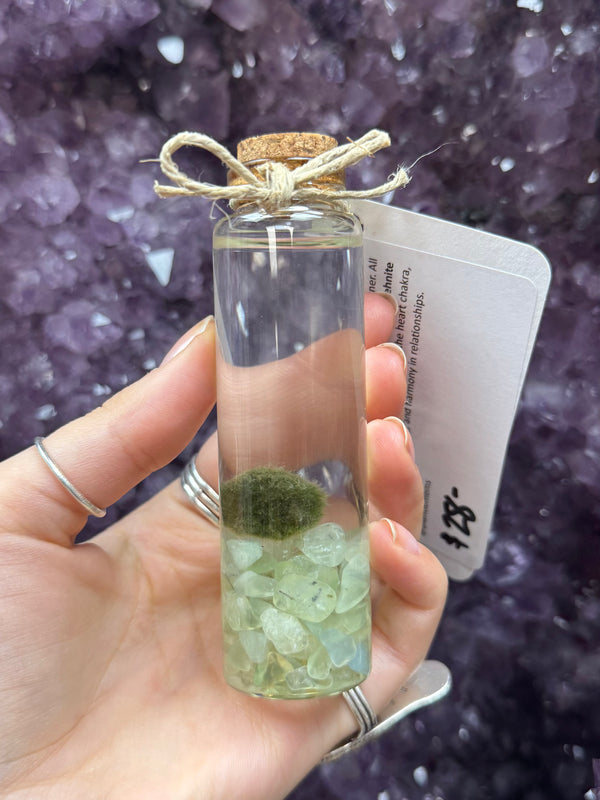 Marimo Moss Ball - Prehnite
