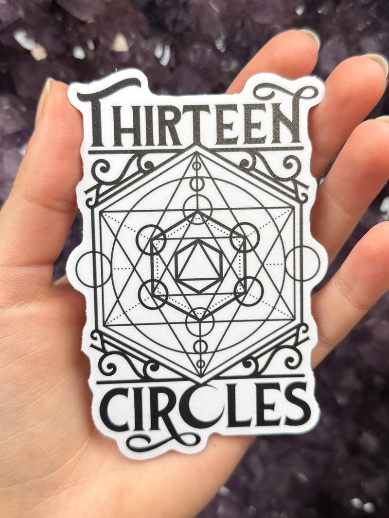 Thirteen Circles Logo Sticker