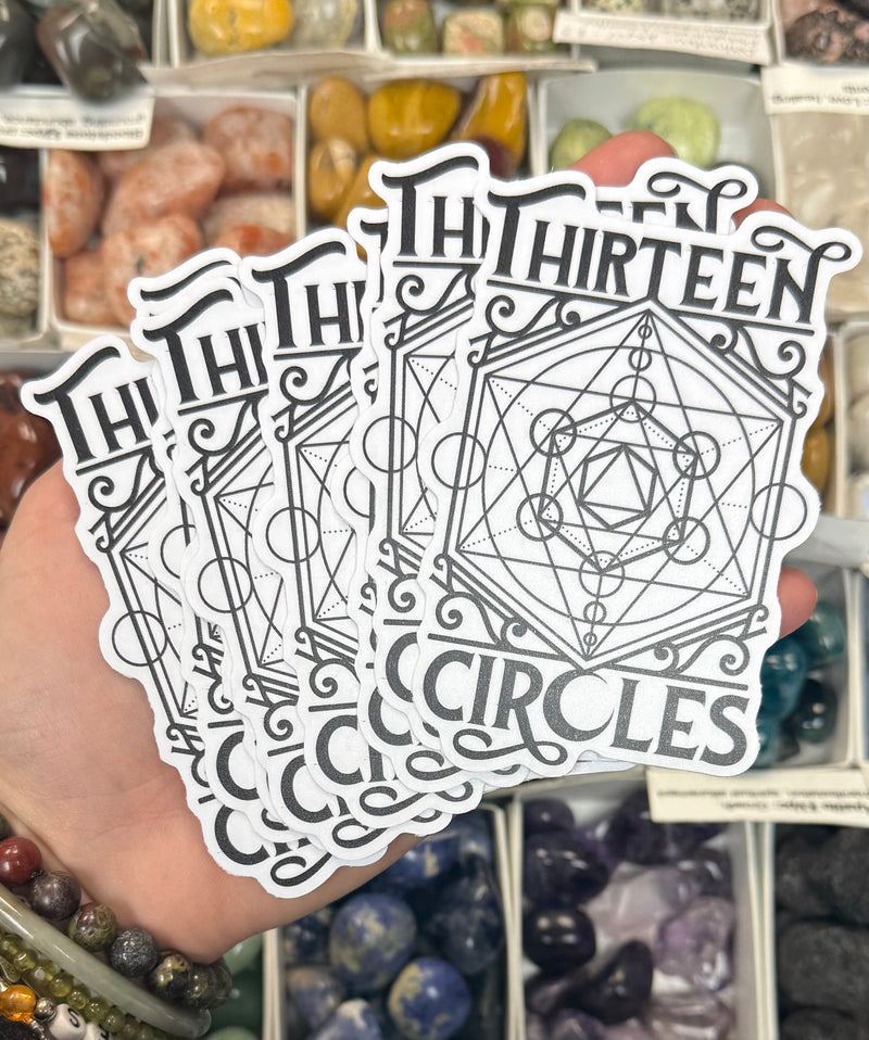 Thirteen Circles Logo Sticker