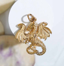 Bronze Fairy Tale Dragon Charm