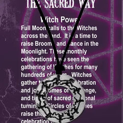 Wicca Witch Power Pewter Charm