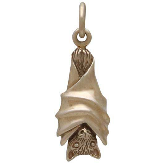 Bronze Hanging Bat Charm