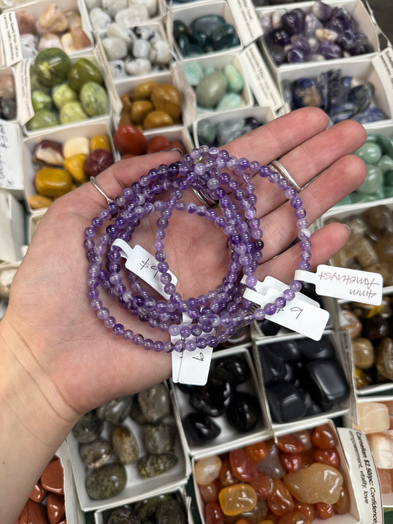 Amethyst Bracelet - 4mm