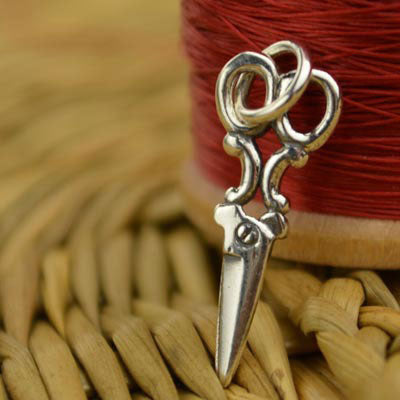 Sterling Silver Scissors Charm