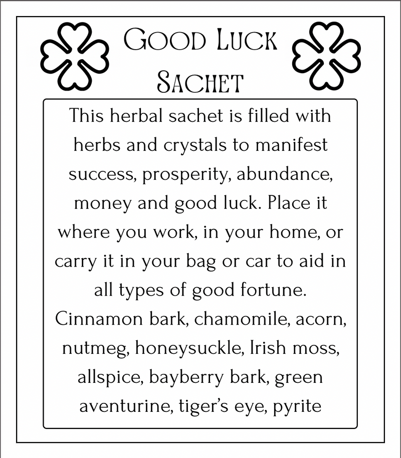 Good Luck Sachet - Tinkers Co