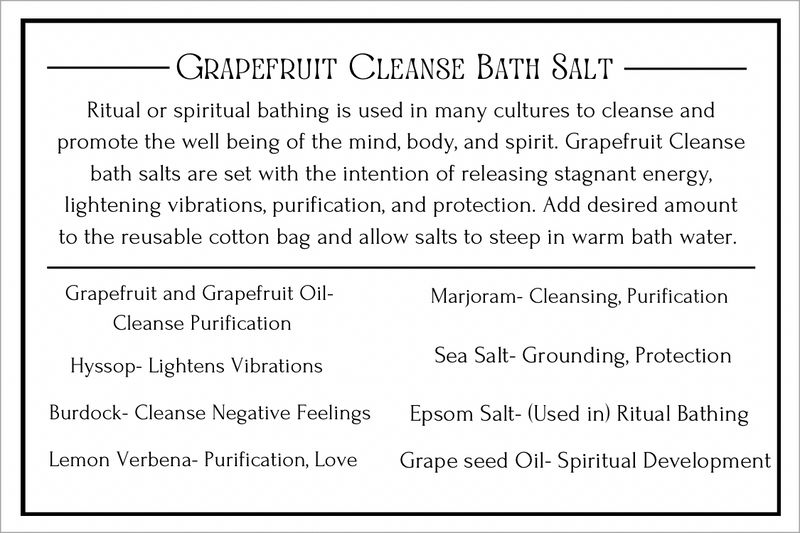Grapefruit Cleanse Bath Salt - Tinkers Co