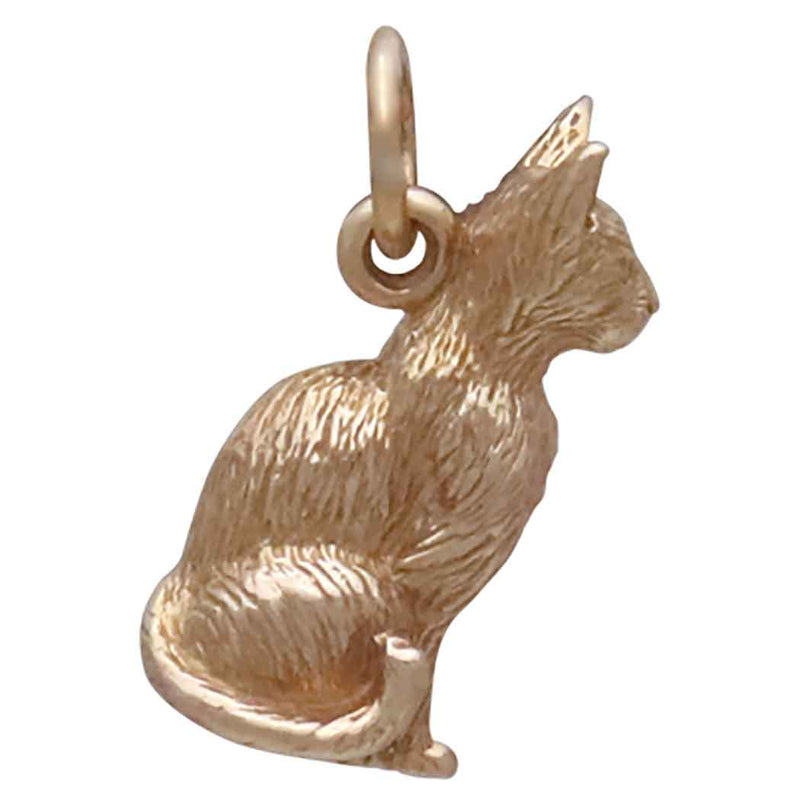 Bronze 3D Cat Pendant