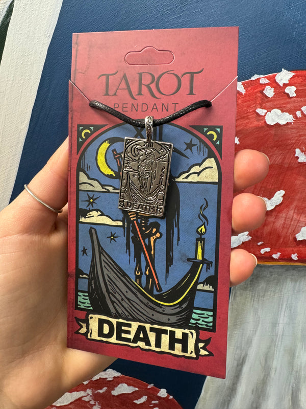 Tarot Necklace on a cotton cord: Death