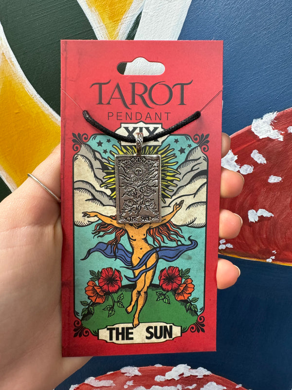 Tarot Necklace on a cotton cord: The Sun