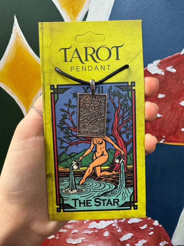 Tarot Necklace on a cotton cord: The Star