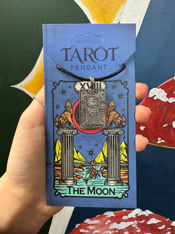 Tarot Necklace on a cotton cord: The Moon