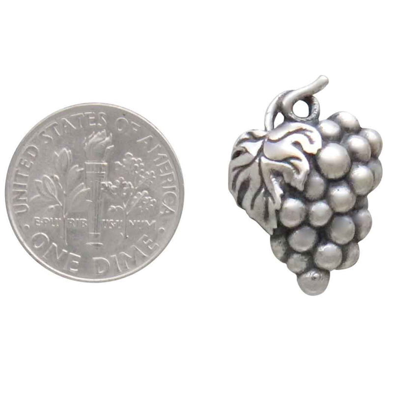 Sterling Silver Grape Cluster Post Earrings