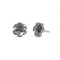 Sterling Silver Lily Post Earrings