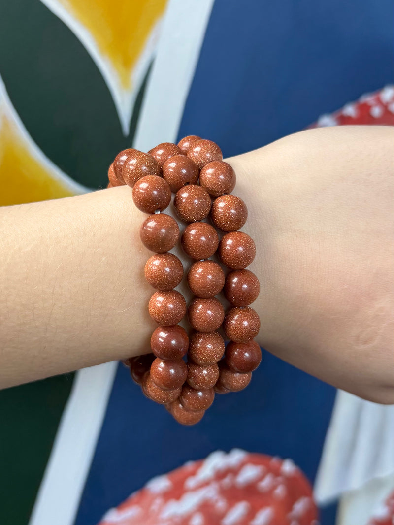 Goldstone Bracelet - 10mm