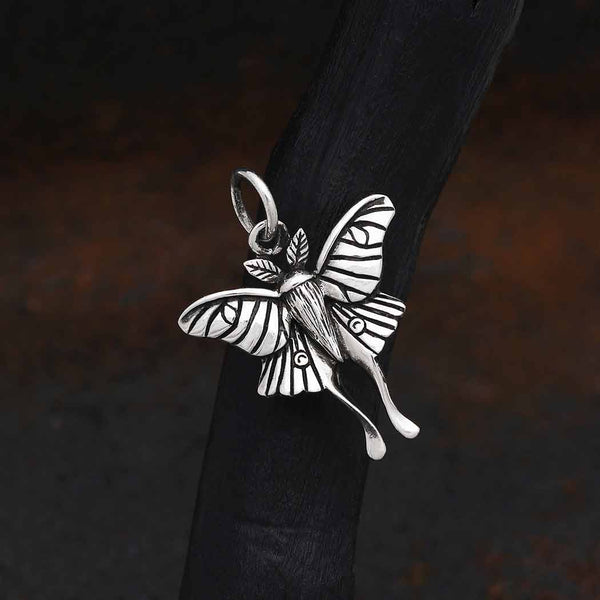 Sterling Silver Small Luna Moth Charm