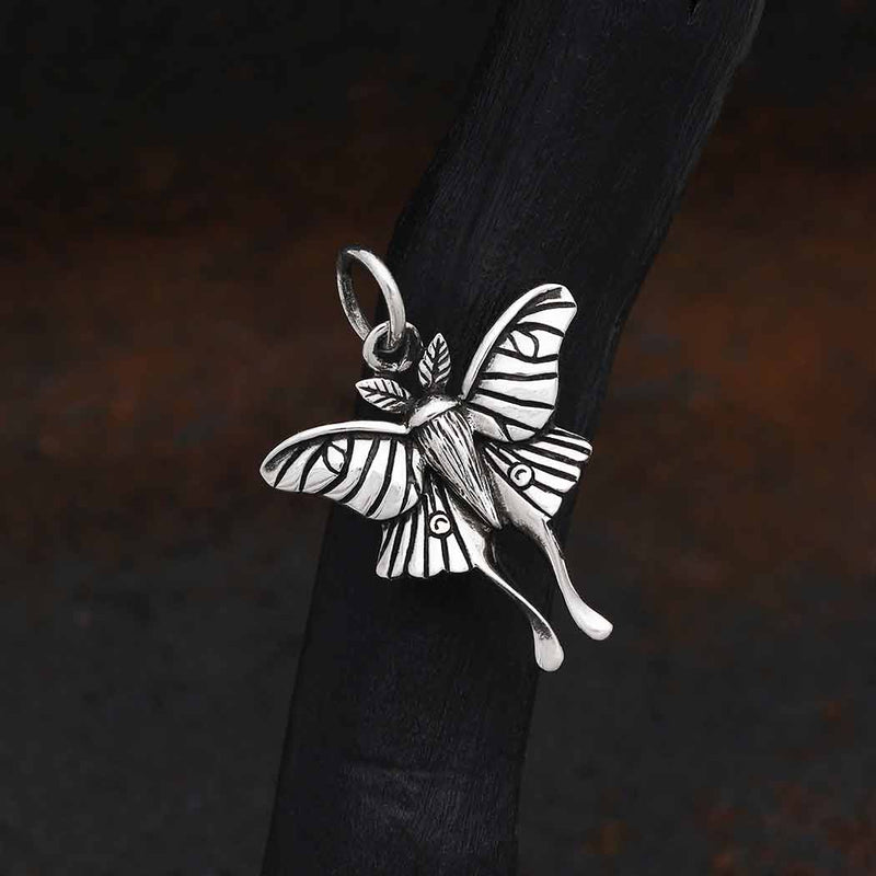 Sterling Silver Small Luna Moth Charm