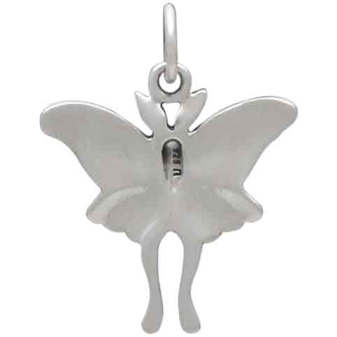 Sterling Silver Small Luna Moth Charm
