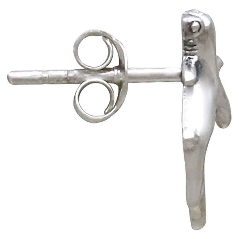 Sterling Silver Tiny Hammerhead Shark Post Earrings