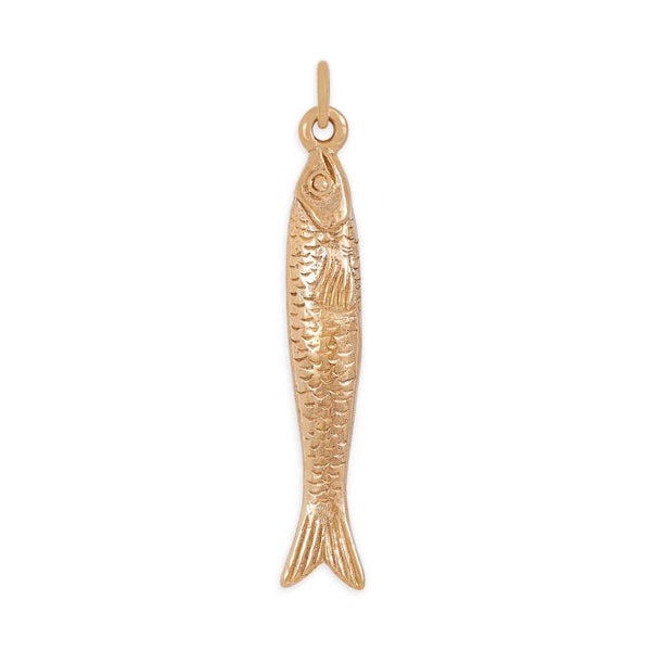 Bronze Sardine Pendant