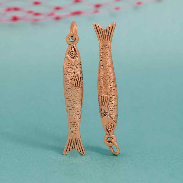 Bronze Sardine Pendant
