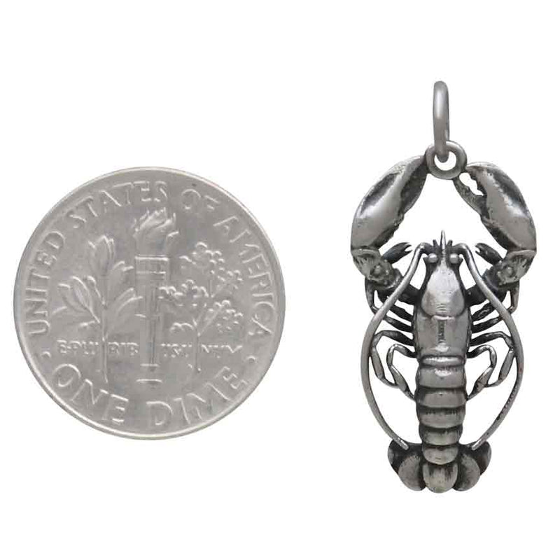Sterling Silver Lobster Charm