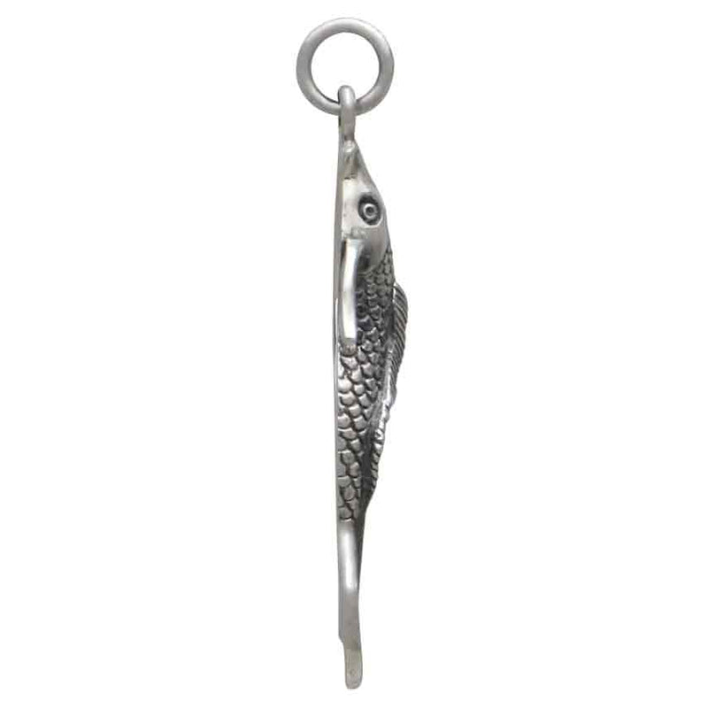 Sterling Silver Single Koi Fish Charm