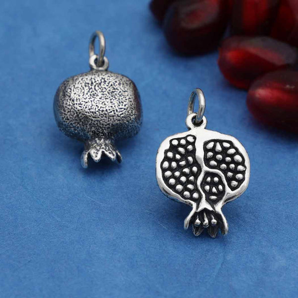 Sterling Silver Pomegranate Charm