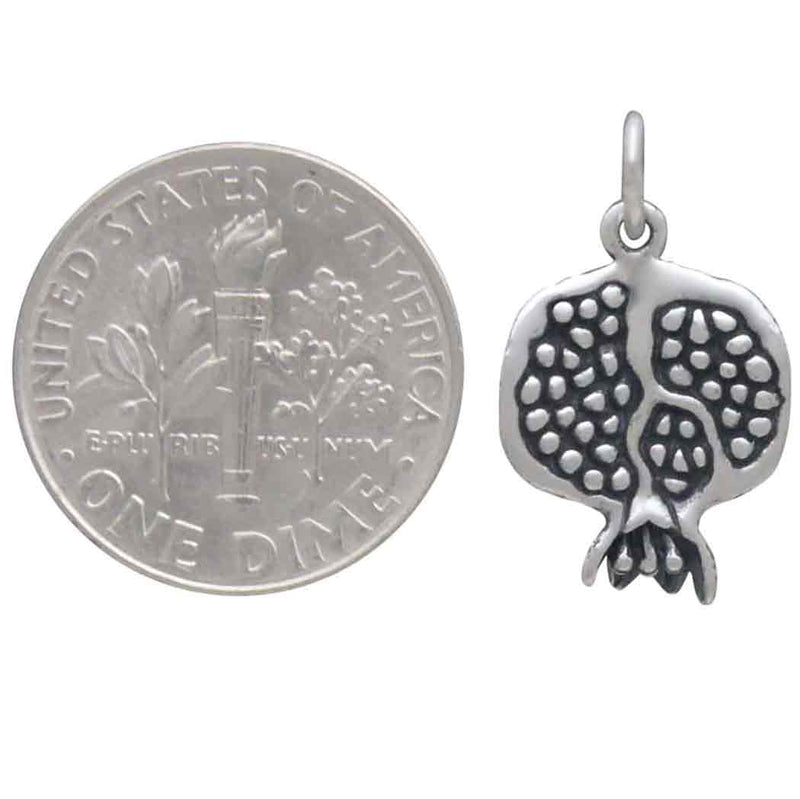 Sterling Silver Pomegranate Charm