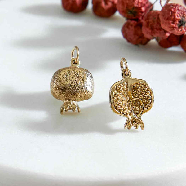 Bronze Pomegranate Charm