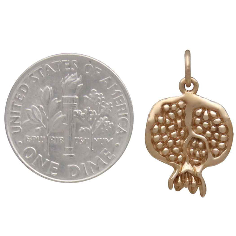 Bronze Pomegranate Charm