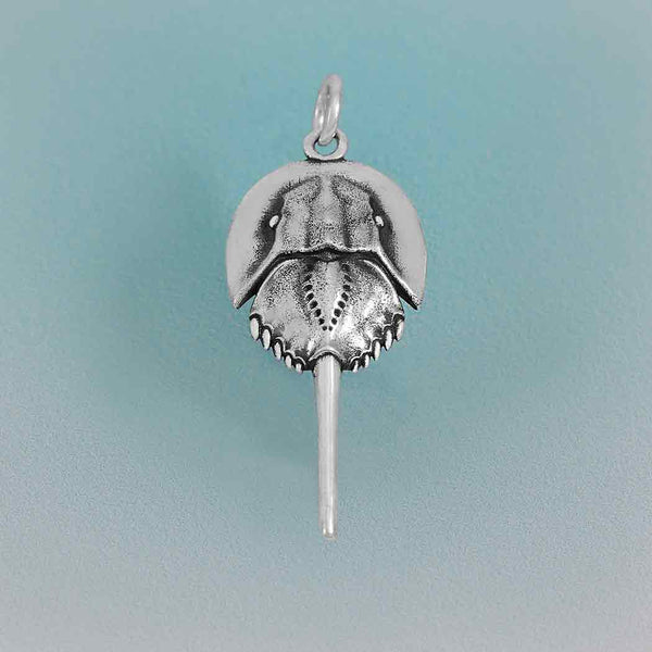 Sterling Silver Horseshoe Crab Charm