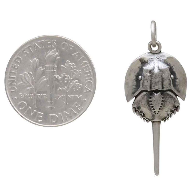 Sterling Silver Horseshoe Crab Charm