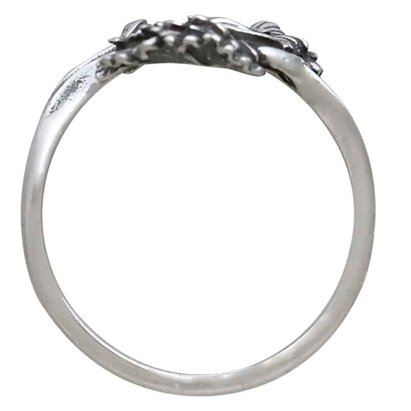 Silver Adjustable Carnation Ring - January Birth Flower