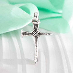 Sterling Silver Stake Cross Pendant