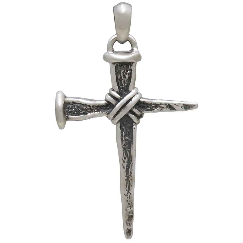 Sterling Silver Stake Cross Pendant