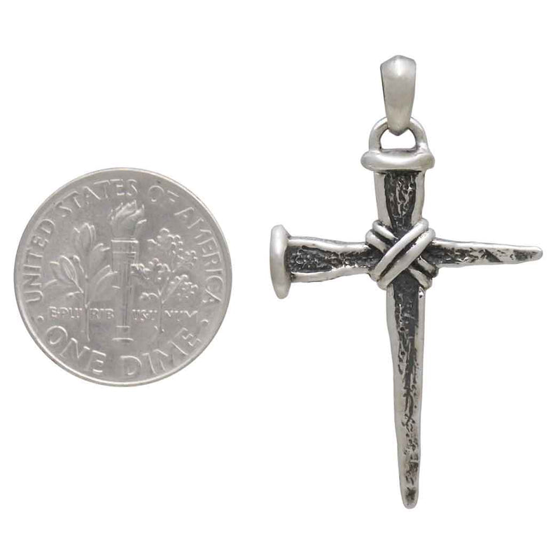 Sterling Silver Stake Cross Pendant