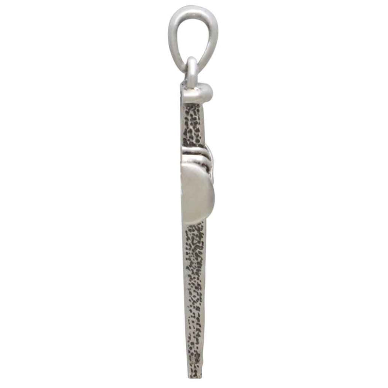 Sterling Silver Stake Cross Pendant