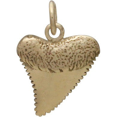 Bronze Shark Tooth Jewelry Charm